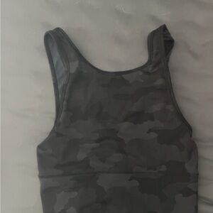 Black Camouflage Lululemon power pivot Tank Top